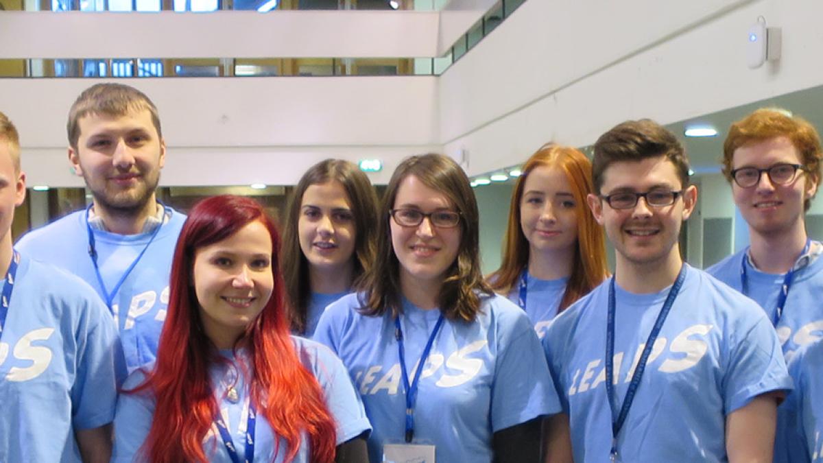 Group of Leaps student volunteers
