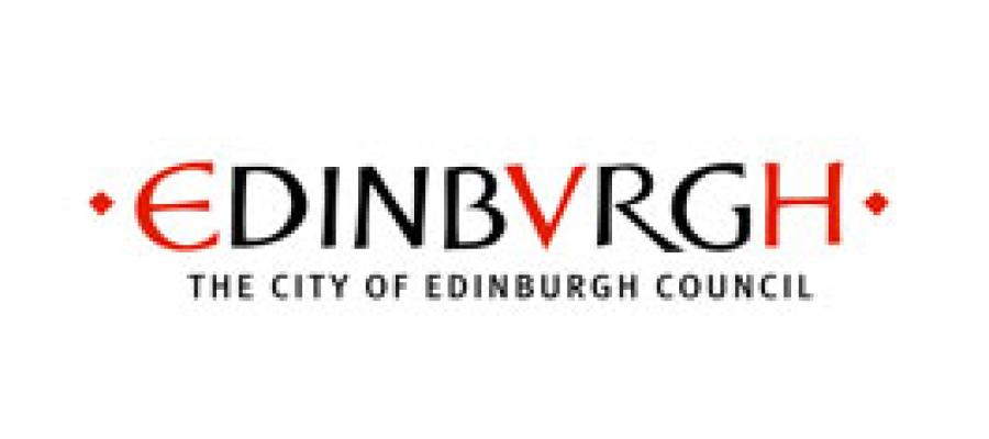 The word Edinburgh with the letter V used in the stead of the letter U