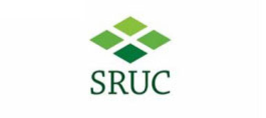 The letters: SRUC with 4 green diamonds positioned to make one big diamond